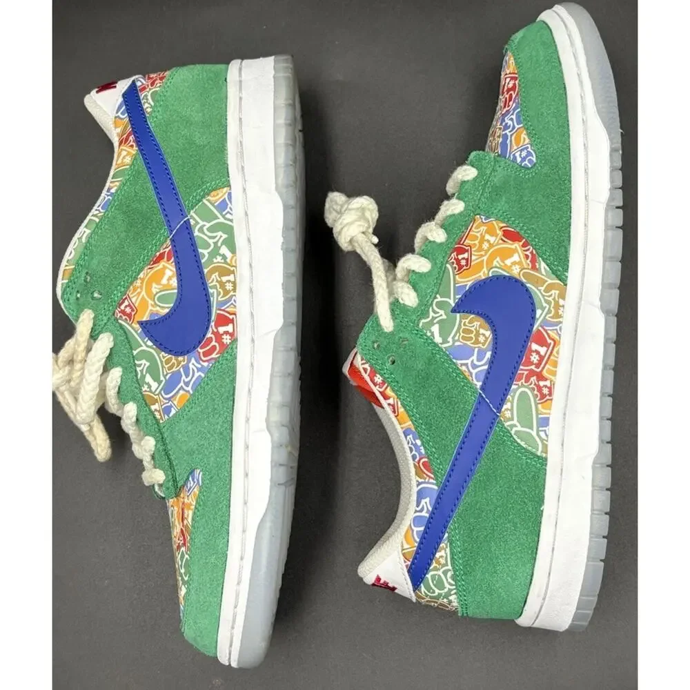 Nike Dunk Low “Foam Finger” Size 7 Pre-Owned Boys/Girls Kids Sneaker